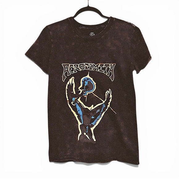 Treasure & Bond Aerosmith Vintage Wash Band Tee Shirt - Picture 2 of 13